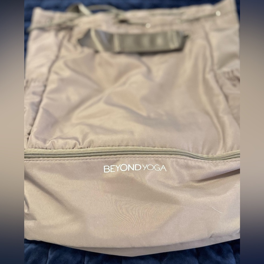 Beyond Yoga Taupe Carryall